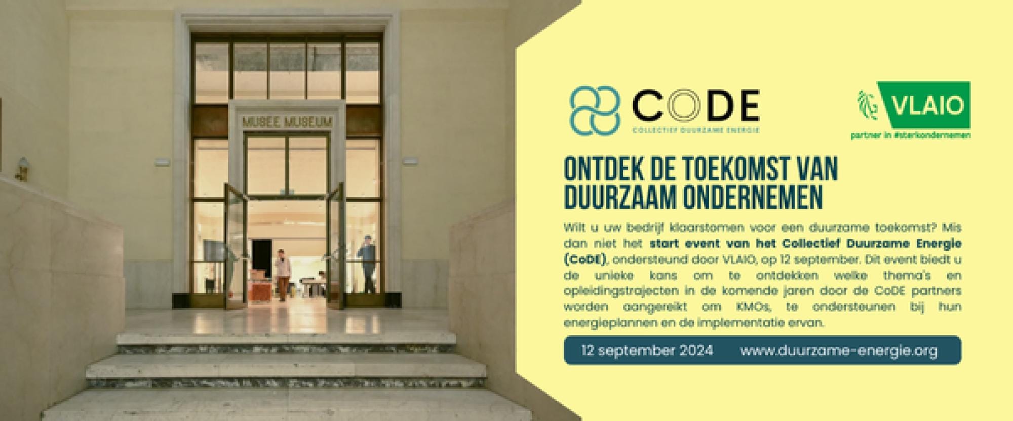 CoDE Start Event op 12 september